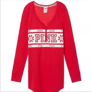 PINK Victoria's Secret Intimates & Sleepwear - Victoria’s Secret Pink Sleep Pajama holiday Shirt PINK Victoria's Secret Intimates & Sleepwear - Victoria’s Secret Pink Sleep Pajama holiday Shirt